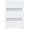 326846Nachtkastje Led 45X35X67 Cm Bewerkt Hout