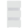 326846Nachtkastje Led 45X35X67 Cm Bewerkt Hout