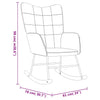 Schommelstoel Fluweel En Pvc