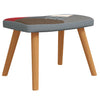 Schommelstoel Met Voetenbank Patchwork Stof