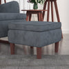 Kruk Met Houten Poten Fluweel