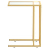 Computer Bijzettafel 50X35X65 Cm Gehard Glas
