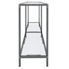 Wandtafel 140X35X75,5 Cm Gehard Glas Transparant