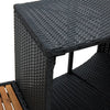 Spa-Ombouw Poly Rattan En Massief Acaciahout Zwart Groen