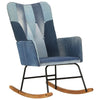 Schommelstoel Patchwork Denim