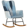 Schommelstoel Patchwork Denim