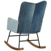 Schommelstoel Patchwork Denim