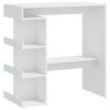 Bartafel Met Opbergrek 100X50X101,5 Cm Bewerkt Hout