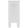 Bartafel Met Schap 102X50X103,5 Cm Bewerkt Hout
