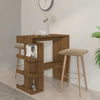 Bartafel Met Opbergrek 100X50X101,5 Cm Bewerkt Hout