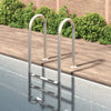 Zwembadladder 54X38X184,5 Cm 304 Roestvrij Staal