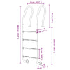 Zwembadladder 54X38X184,5 Cm 304 Roestvrij Staal