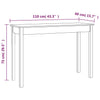 Wandtafel 110X40X75 Cm Massief Grenenhout