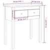 Wandtafel 70X35X75 Cm Massief Grenenhout