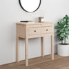 Wandtafel 70X35X75 Cm Massief Grenenhout