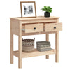 Wandtafel 75X35X Massief Grenenhout