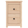 Nachtkastje 40X35X61,5 Cm Massief Grenenhout