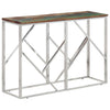 Wandtafel Roestvrij Staal En Massief Gerecycled Zilver