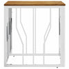 Salontafel Roestvrij Staal En Massief Acacia