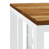 Salontafel Roestvrij Staal En Massief Acacia