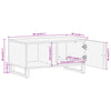 Salontafel 80X50X40 Cm Massief Mangohout Bruin En Zwart Zwart