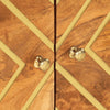 Salontafel 80X50X40 Cm Massief Mangohout Bruin En Zwart Taupe