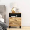 Nachtkastje 50X33X62 Cm Massief Gerecycled Hout En Bewerkt Hout