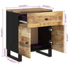 Nachtkastjes 50X33X60 Cm Massief Mangohout En Bewerkt Hout