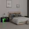 Nachtkastjes 2 St Led-Verlichting 70X36,5X40 Cm Hoogglans