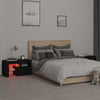 Nachtkastjes 2 St Led-Verlichting 70X36,5X40 Cm Hoogglans