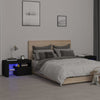 Nachtkastjes 2 St Led-Verlichting 70X36,5X40 Cm Hoogglans