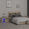 Nachtkastjes 2 St Led-Verlichting 70X36,5X40 Cm Hoogglans