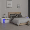 Nachtkastjes 2 St Led-Verlichting 70X36,5X40 Cm Hoogglans
