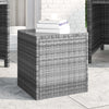 Bijzettafel 40X37X40,5 Cm Poly Rattan En Gehard Glas