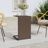 Bijzettafel C-Vormig 40X35X60 Cm Poly Rattan