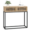 Wandtafel 80X30X75 Cm Bewerkt Hout En Ijzer
