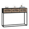 Wandtafel 105X30X75 Cm Bewerkt Hout En Ijzer