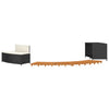 Hottub-Ombouw Poly Rattan En Massief Acaciahout