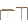 Salontafels 2 St Metaal Messing En Zwart