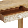 Wandtafel 110X30X75 Cm Massief Gebleekt Mangohout