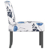 Stoel Gebloemd Stof Blauw
