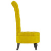 Stoel Hoge Rugleuning Met Knopen Fluweel
