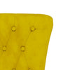 Stoel Hoge Rugleuning Met Knopen Fluweel