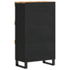 Bijzetkast 60X33X107 Cm Massief Mangohout