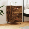 Nachtkastje 40X40X66 Cm Bewerkt Hout Eikenkleurig