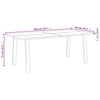 Eettafel 200X90X75 Cm Massief Acaciahout
