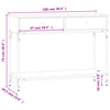 Wandtafel 100X34,5X75 Cm Bewerkt Hout
