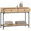 Wandtafel 100X34,5X75 Cm Bewerkt Hout Kleurig