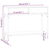 Wandtafel 100X34,5X75 Cm Bewerkt Hout