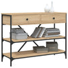 Wandtafel Met Lades En Schappen Bewerkt Hout Kleur